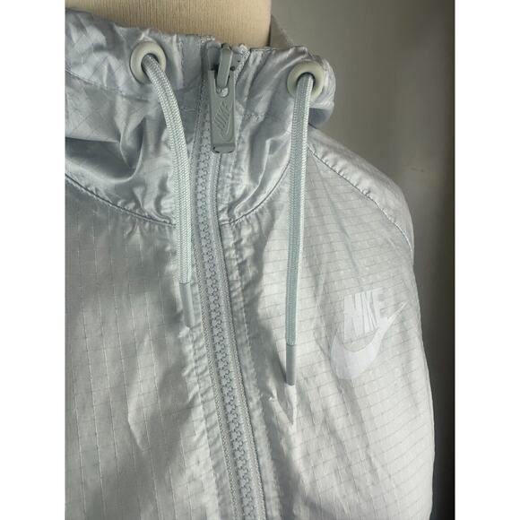 Nike Colorblocked Windrunner Hooded Jacket Pure Platinum White 804947-011 Small - Picture 4 of 16